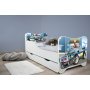 TOP BEDS Happy Kitty Dečiji krevet 160x80 + fioka Police - slika 1