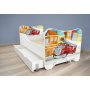 TOP BEDS Happy Kitty Dečiji krevet 160x80 + fioka Firetruck - slika 1