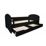 TOP BEDS Dečiji krevet 160x80 Olek - crni - slika 1