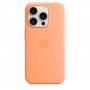 APPLE IPhone 15 Pro Silicone Case w MagSafe - Orange Sorbet (mt1h3zm/a) - slika 1