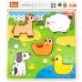 VIGA Taktilne puzzle farma - slika 3
