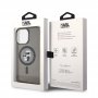 KARL LAGERFELD Maska za iPhone 15 Pro Max MAGSAFE IML KC GLITTER BLACK - slika 2