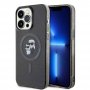 KARL LAGERFELD Maska za iPhone 15 Pro Max MAGSAFE IML KC GLITTER BLACK - slika 1