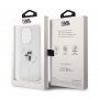 KARL LAGERFELD Maska za iPhone 15 Pro MAGSAFE IML KC GLITTER TRANSPARENT - slika 2