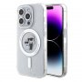 KARL LAGERFELD Maska za iPhone 15 Pro MAGSAFE IML KC GLITTER TRANSPARENT - slika 1