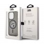 KARL LAGERFELD Maska za iPhone 15 Pro MAGSAFE IML KC GLITTER BLACK - slika 2