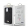 Guess Maska za iPhone 15 DISCO SCRIPT METAL BLACK - slika 2