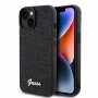 Guess Maska za iPhone 15 DISCO SCRIPT METAL BLACK - slika 1