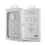Guess Maska za iPhone 15 Pro LEATHER 4G TRIANGLE STRASS PIN - slika 2