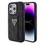 Guess Maska za iPhone 15 Pro Max GRIPSTAND 4G TRIANGLE STRASS BLACK - slika 1