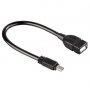 HAMA USB kabl, mini USB-B muki na USB-A enski, 15cm (39626) - slika 1