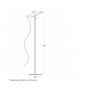 VESTA 635 PODNA LAMPA 24W CRNA - slika 2