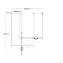 VESTA 608 VISILICA 58W 3000K MESING - slika 2