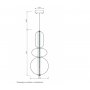 LUNA 225 VISILICA 30W 3000K HROM - slika 2