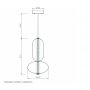 LUNA 224 VISILICA 20W 3000K HROM - slika 2