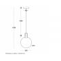 LUNA 274 VISILICA 5W 3000K MESING - slika 2
