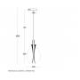 LUNA 266 VISILICA 4W 3000K MESING - slika 2