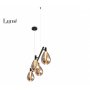 LUNA 268 LUSTER 16W 3000K CRNA - slika 1