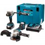 MAKITA Set LXT-DDF486, DGA504, BL1850Bx2, DC18RC, Makpac - slika 1