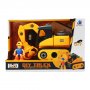 BEST LUCK Građevinsko vozilo i figura rasklopivi set BE11223D - slika 1