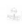 SONOROUS MD8143-B-INX-WHT Komoda za TV - slika 2