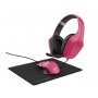 TRUST Miš + slušalice + podloga Trust GXT 790P Tridox 3-in-1 Pink - slika 1