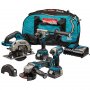 MAKITA LXT set-DDF486Z+DTD153Z+DGA504Z +DHS660Z+punjač + 2 baterije + torba DLX4156TX1 - slika 1