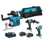 MAKITA Makita LXT set -DDF486Z+DTD153Z+DHR243Z+ punjač + 2 baterije + torba DLX3154TX1 - slika 1