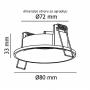 BBLINK Rozetna JM-050 1xGU10 Crna - slika 2