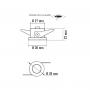 BBLINK LED rozetna L0860-16 1W 6000K Bela - slika 2