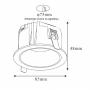 BBLINK LED ugradna svetiljka 514001-3 12W 3000K - slika 2
