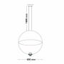 BBLINK Aria 26 visilica 27W 3000K Mesing - slika 2