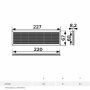 BBLINK ERA Žaluzina 2307DP Bela (227x67mm) - slika 2