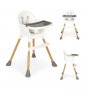 ECO TOYS Stolica za hranjenje BABY WHITE - slika 1