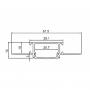 DAWN Led profil LL-ALP071 komplet sivi - slika 3