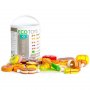 ECO TOYS Drvene namirnice za seckanje 23 dela - slika 1