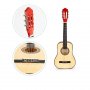 ECO TOYS Velika drvena gitara za decu crvena - slika 2