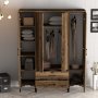 HANAH HOME Garderober Kumsal PTP Walnut - slika 2