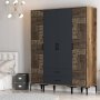 HANAH HOME Garderober Kumsal PTP Walnut Anthracite - slika 3