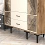 HANAH HOME Garderober Kumsal PTP Walnut Cream - slika 4