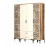 HANAH HOME Garderober Kumsal PTP Walnut Cream - slika 5