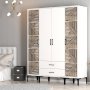 HANAH HOME Garderober Kumsal PTP White - slika 3