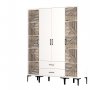 HANAH HOME Garderober Kumsal PTP White - slika 5