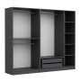 HANAH HOME Garderober Kale 190 Anthracite v2 - slika 4