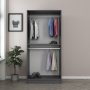HANAH HOME Garderober Kale Glass Anthracite 190 - slika 5