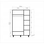 HANAH HOME Garderober Mode 121 - slika 5