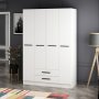 HANAH HOME Garderober Kale White 2292 - slika 3
