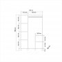 HANAH HOME Garderober Hedera 1 Atlantic - slika 5