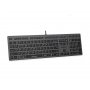 A4 TECH FX60 Scissor Switch Backlit USB US siva tastatura - slika 1