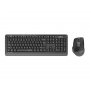 A4 TECH FGS1035Q FSTYLER Wireless QuietKey Combo USB US sivi set - slika 1